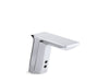 KOHLER Geometric Touchless single-hole lavatory faucet with Insight sensor technology and temperature mixer, AC-powered, 0.5 gpm