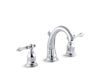 KOHLER K-13491-4 Kelston Widespread bathroom sink faucet, polished chrome