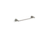 KOHLER K-13500 Kelston 18" towel bar, vibrant brushed nickel