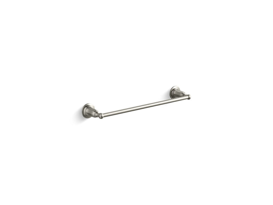 KOHLER K-13500 Kelston 18" towel bar, vibrant brushed nickel