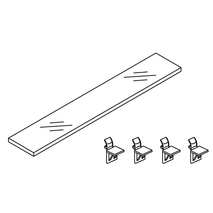KOHLER K-1366013 Service Kit, 25" Shelf With L Clips