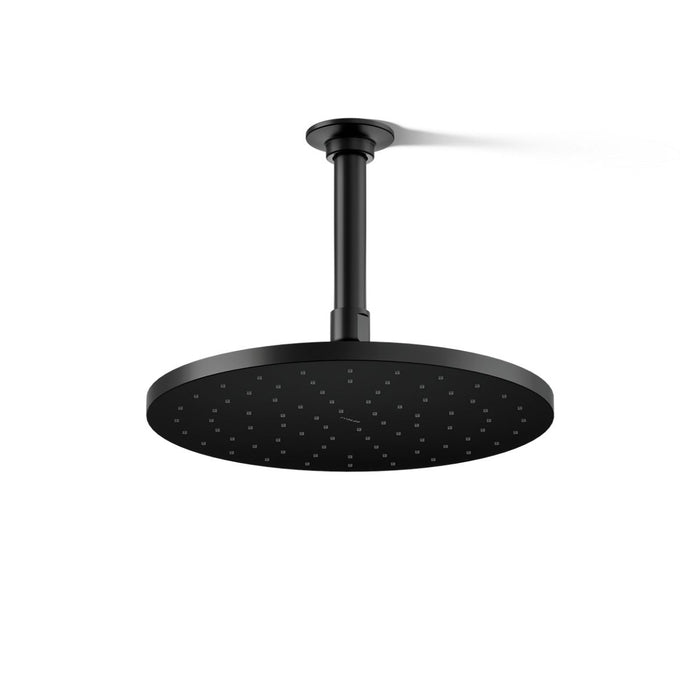 KOHLER K-13689-G Contemporary Round 10" single-function rainhead, 1.75 gpm, matte black - view 4