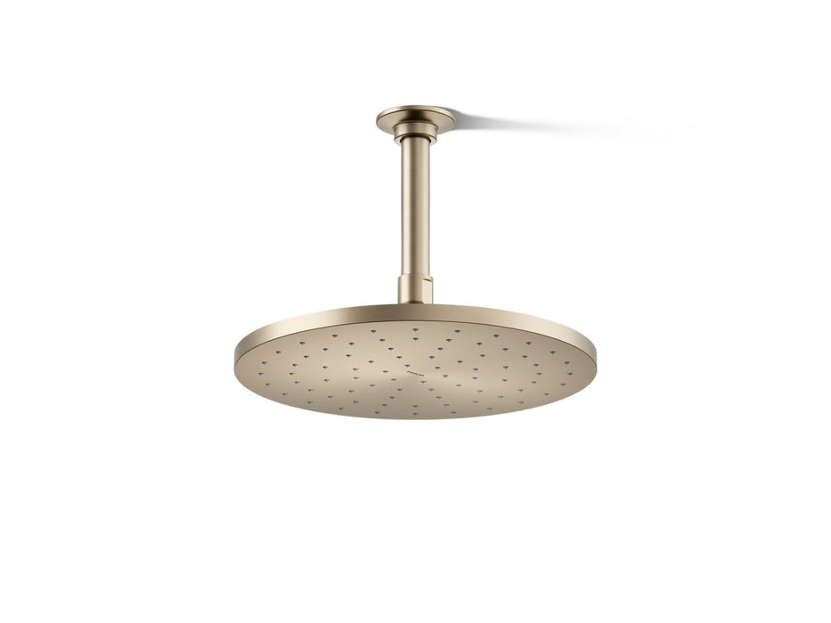 KOHLER K-13689-G Contemporary Round 10" single-function rainhead, 1.75 gpm, vibrant brushed bronze