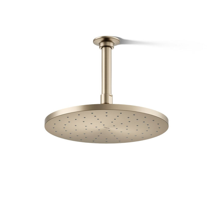 KOHLER K-13689-G Contemporary Round 10" single-function rainhead, 1.75 gpm, vibrant brushed bronze - view 4