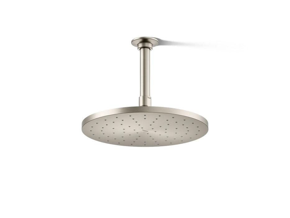 KOHLER K-13689-G Contemporary Round 10" single-function rainhead, 1.75 gpm, vibrant brushed nickel