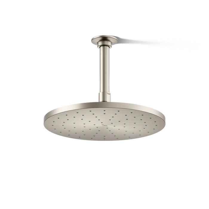 KOHLER K-13689-G Contemporary Round 10" single-function rainhead, 1.75 gpm, vibrant brushed nickel - view 4