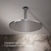 KOHLER K-13690 Contemporary Round 12" single-function rainhead, 2.5 gpm, polished chrome - view 2