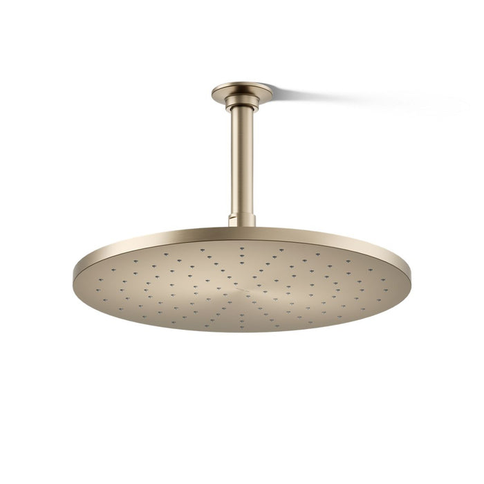 KOHLER K-13690 Contemporary Round 12" single-function rainhead, 2.5 gpm, vibrant brushed bronze - view 3