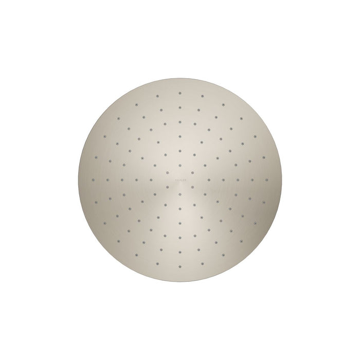 KOHLER K-13690 Contemporary Round 12" single-function rainhead, 2.5 gpm, vibrant brushed nickel - view 4