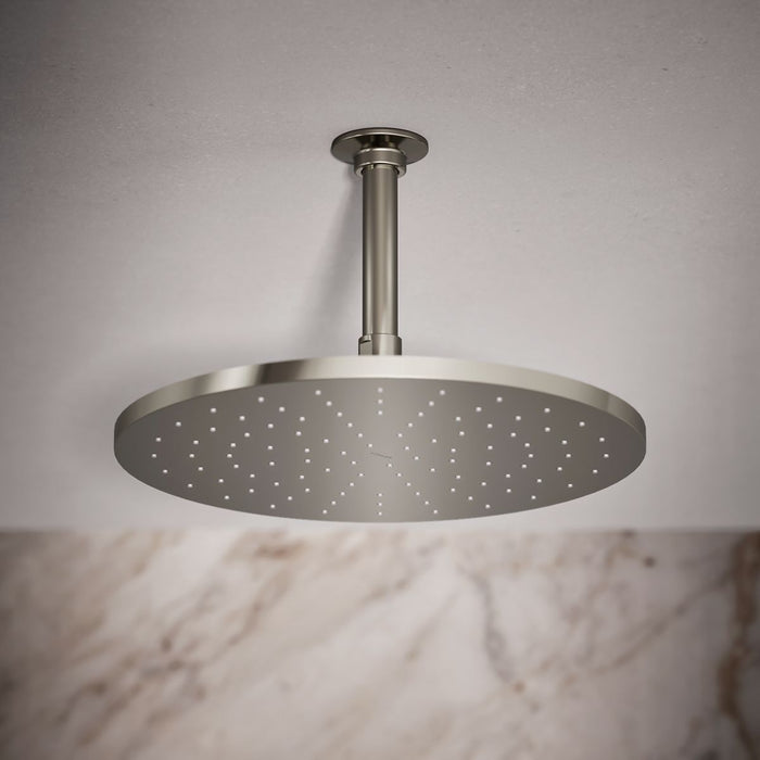 KOHLER K-13690 Contemporary Round 12" single-function rainhead, 2.5 gpm, vibrant polished nickel - view 2