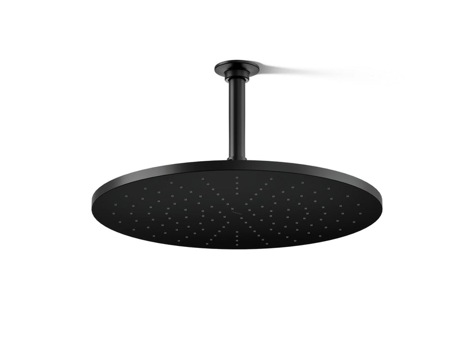 KOHLER K-13691 Contemporary Round 14” single-function rainhead, 2.5 gpm, matte black