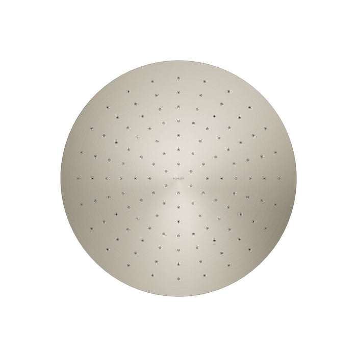 KOHLER K-13691 Contemporary Round 14” single-function rainhead, 2.5 gpm, vibrant brushed nickel - view 4