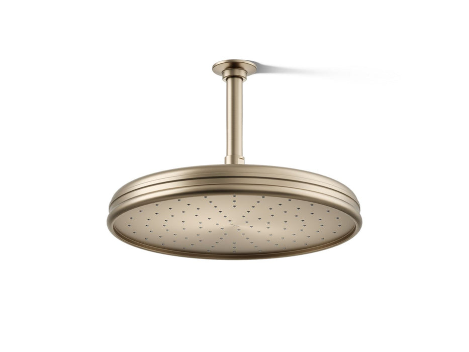 KOHLER K-13694 Traditional 12" single-function rainhead, 2.5 gpm, vibrant brushed bronze