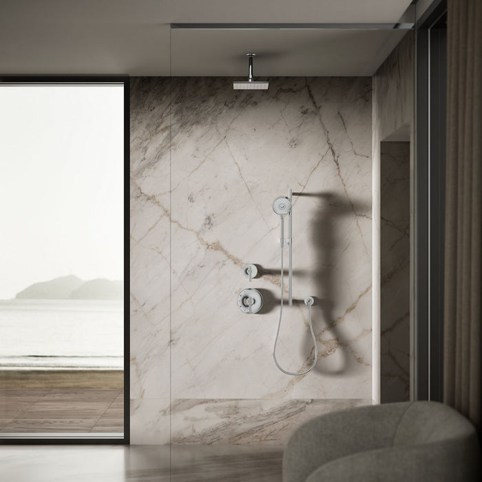 KOHLER K-13695-G Contemporary Square 8" single-function rainhead, 1.75 gpm, polished chrome - view 3