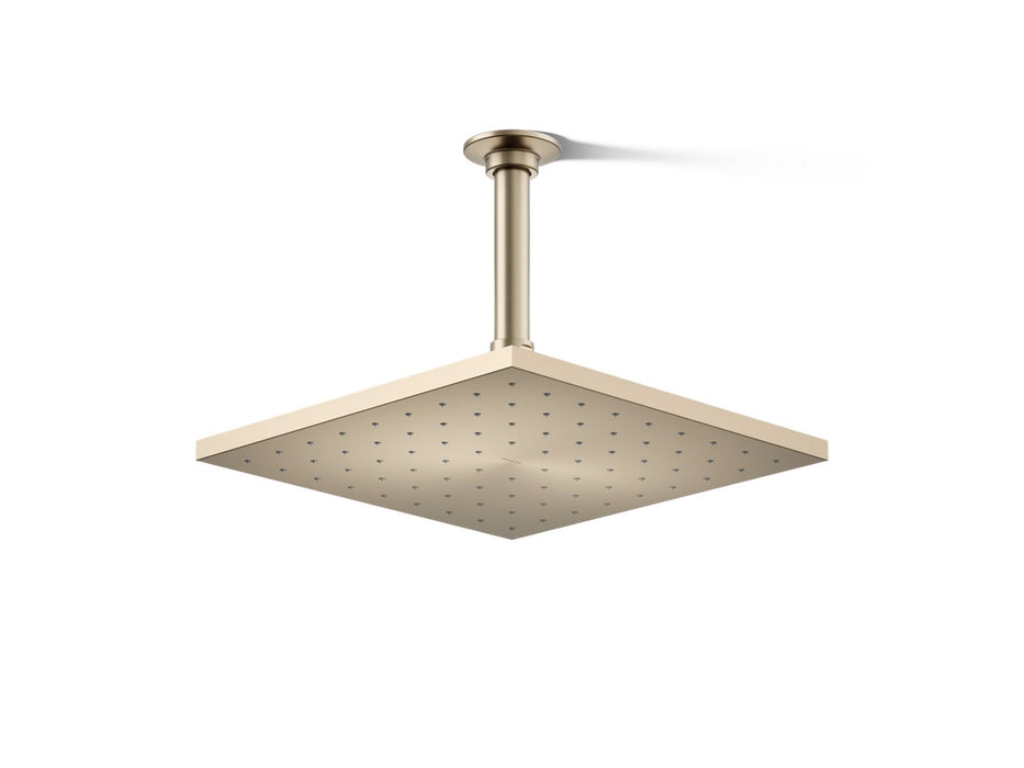 KOHLER K-13696-G Contemporary Square 10" single-function rainhead, 1.75 gpm