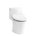 KOHLER K-1381-HC Veil Hidden cord one-piece elongated toilet with skirted trapway, dual-flush