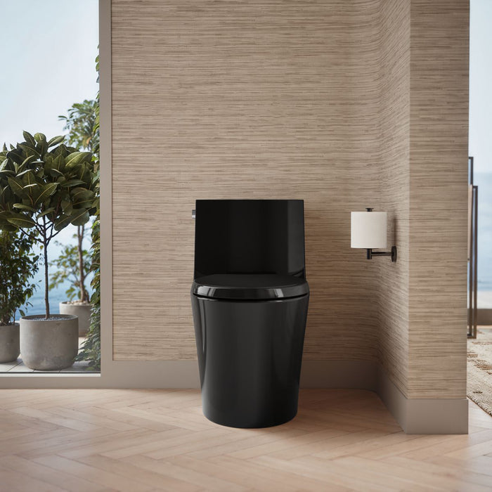 KOHLER Veil One-piece elongated toilet with skirted trapway, dual-flush