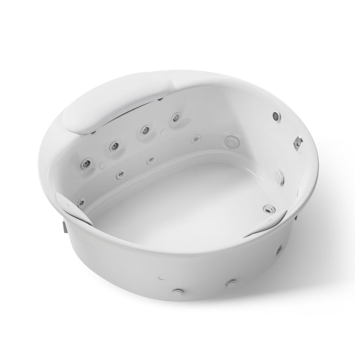 KOHLER K-1394-H2 RiverBath 66" drop-in heated whirlpool bath with chromatherapy
