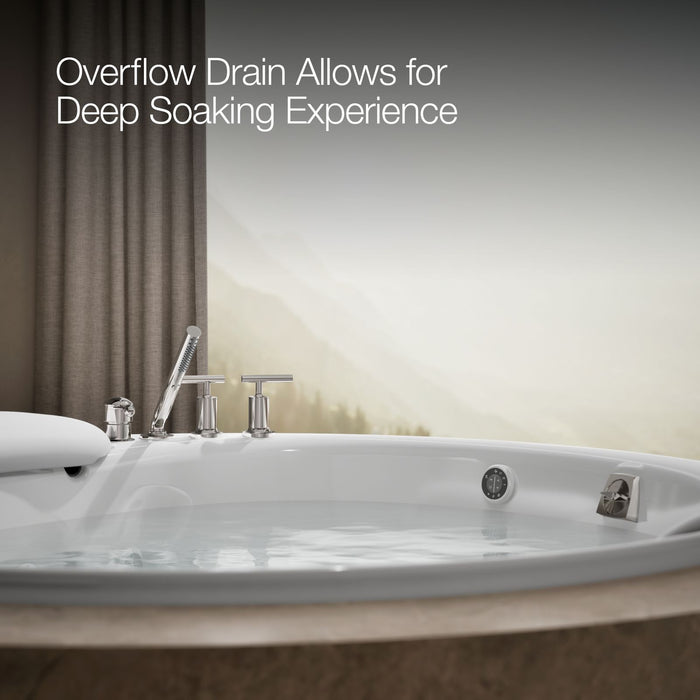 KOHLER K-1394-H3 RiverBath 66" drop-in heated whirlpool bath