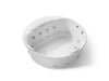 KOHLER K-1394-H3 RiverBath 66" drop-in heated whirlpool bath, white