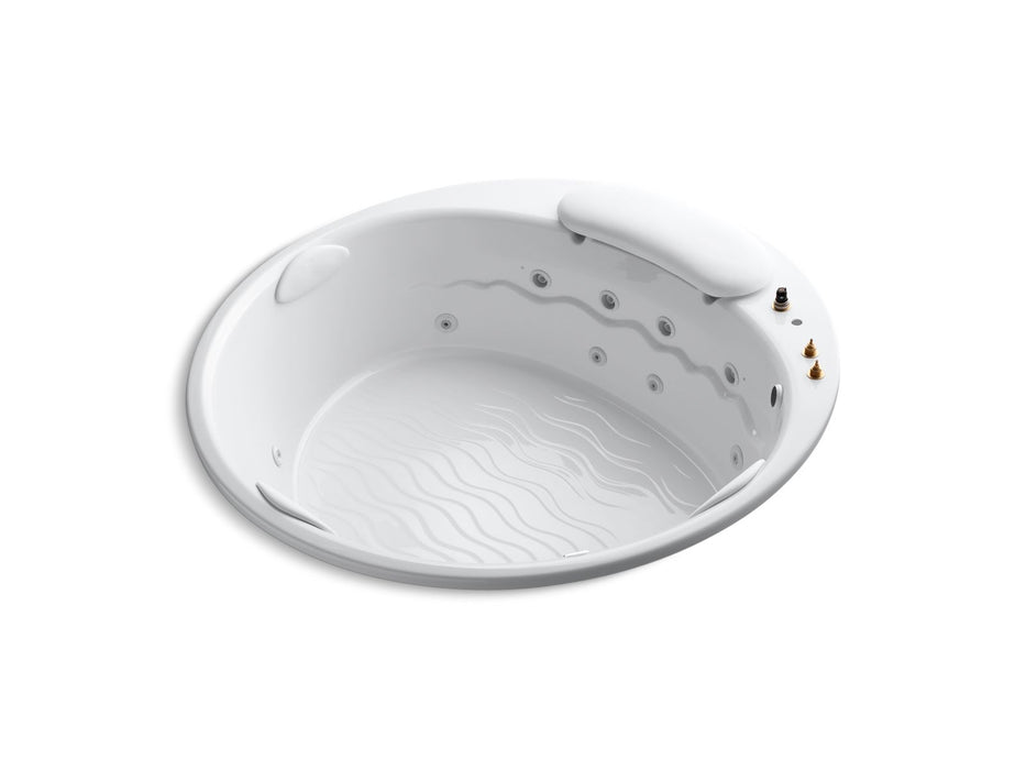 KOHLER K-1397-H3 RiverBath 75" x 75" drop-in whirlpool with heater without jet trim