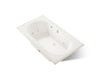 KOHLER K-1418-AH Memoirs 72" x 42" drop-in Effervescence whirlpool bath, biscuit