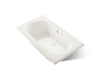 KOHLER K-1418-GH Memoirs 72" x 42" drop-in Heated BubbleMassage air bath, biscuit
