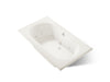 KOHLER K-1418-JHH Memoirs 72" x 42" drop-in whirlpool bath, biscuit