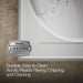 KOHLER K-1418-M Memoirs 72" x 42" drop-in heated whirlpool bath, white - view 5