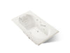 KOHLER K-1418-V Memoirs 72" x 42" drop-in Effervescence whirlpool bath, biscuit