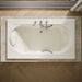 KOHLER K-1418-V Memoirs 72" x 42" drop-in Effervescence whirlpool bath, biscuit - view 5