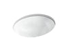 KOHLER K-14218-FP1 Sartorial 19-1/4" oval undermount bathroom sink, no overflow
