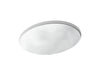 KOHLER Sartorial 19-1/4" oval undermount bathroom sink, no overflow