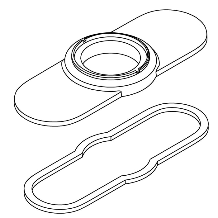 KOHLER K-1421947 Service Kit, 3-Hole Escutcheon