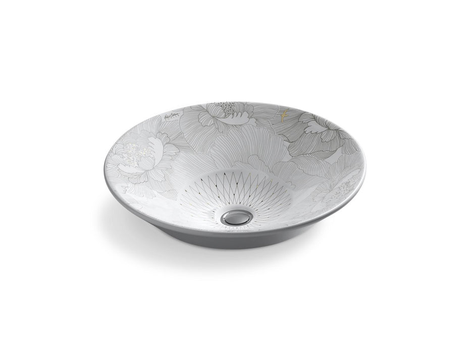 KOHLER Conical Bell 16-1/4" round vessel bathroom sink, no overflow