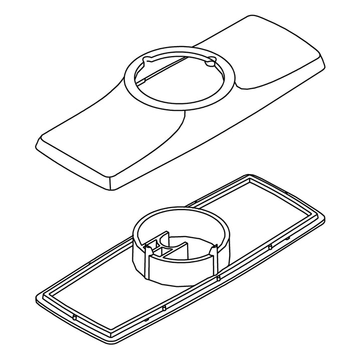 KOHLER K-1422701 Kit, Three Hole Escutcheon