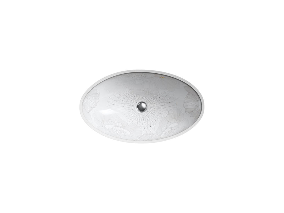 KOHLER K-14273-SMC Vintage 24" oval undermount bathroom sink