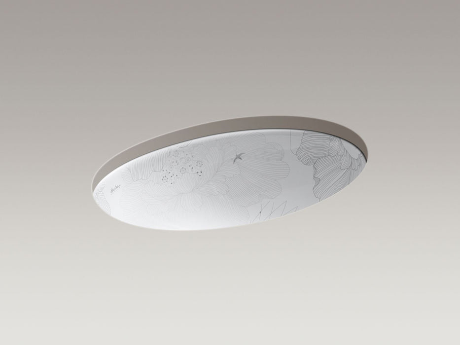 KOHLER K-14273-SMC Vintage 24" oval undermount bathroom sink