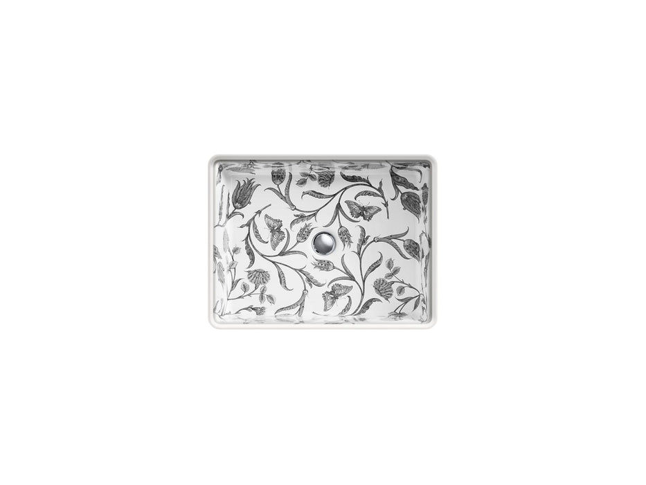 KOHLER K-14275-BT Kathryn 19-3/4" rectangular undermount bathroom sink, no overflow