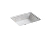 KOHLER K-14275-SMC Kathryn 19-3/4" square undermount bathroom sink, no overflow