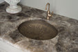 KOHLER K-14297 Lilies Lore 17-1/2" oval undermount bathroom sink, no overflow