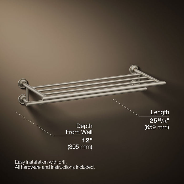 KOHLER K-14381 Purist Hotelier, vibrant brushed nickel - view 5