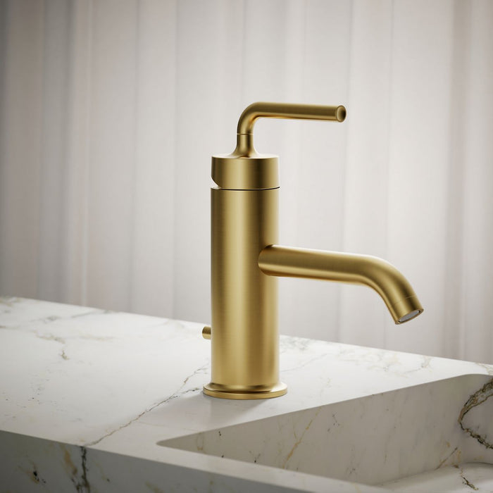 KOHLER Purist Single-handle bathroom sink faucet with Straight Lever handle, 1.2 gpm