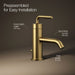 KOHLER Purist Single-handle bathroom sink faucet with Straight Lever handle, 1.2 gpm
