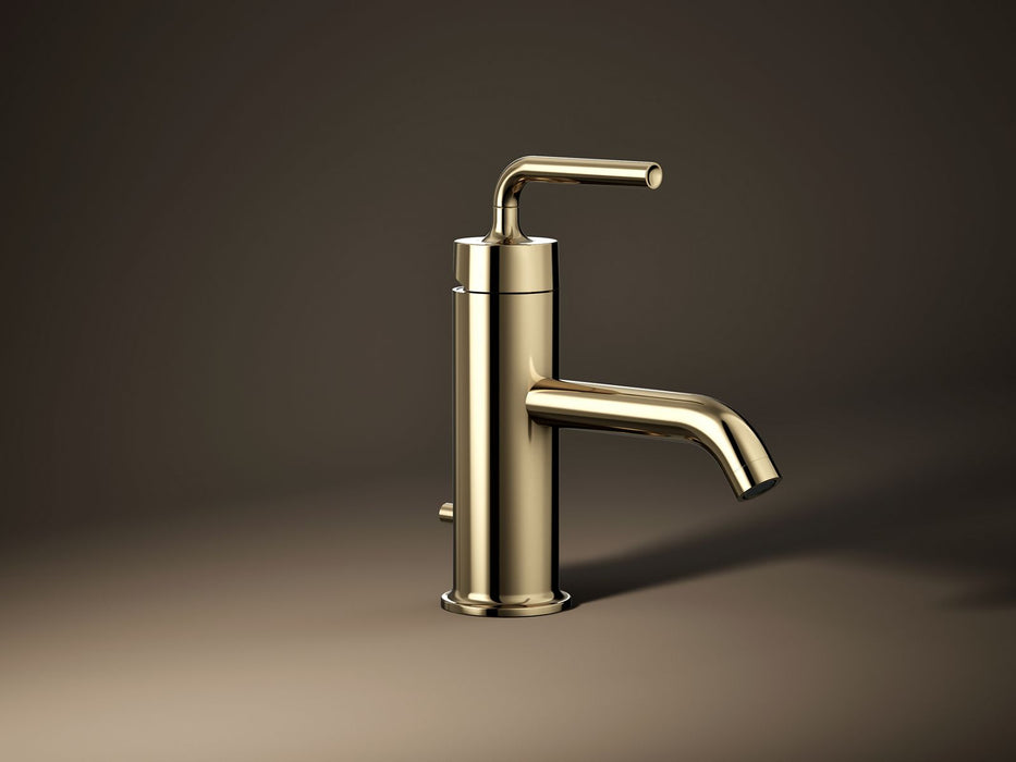 KOHLER Purist Single-handle bathroom sink faucet with Straight Lever handle, 1.2 gpm
