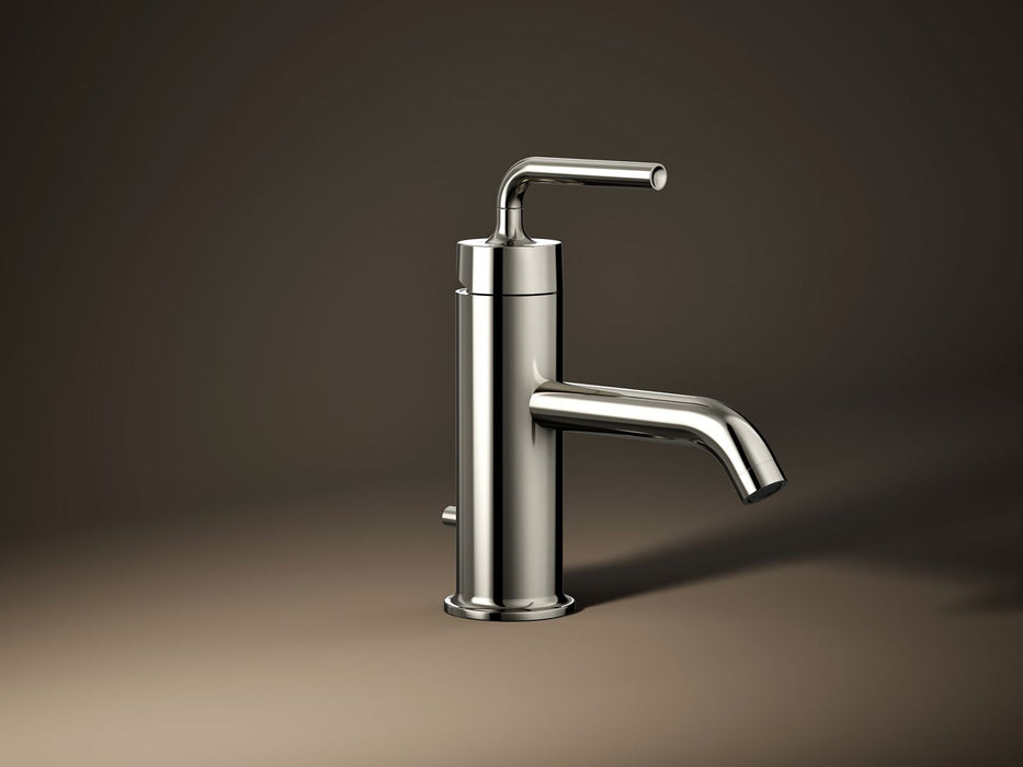 KOHLER K-14402-4A Purist Single-handle bathroom sink faucet with Straight Lever handle, 1.2 gpm