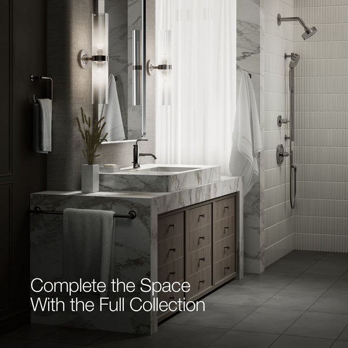 KOHLER K-14402-4A Purist Single-handle bathroom sink faucet with Straight Lever handle, 1.2 gpm
