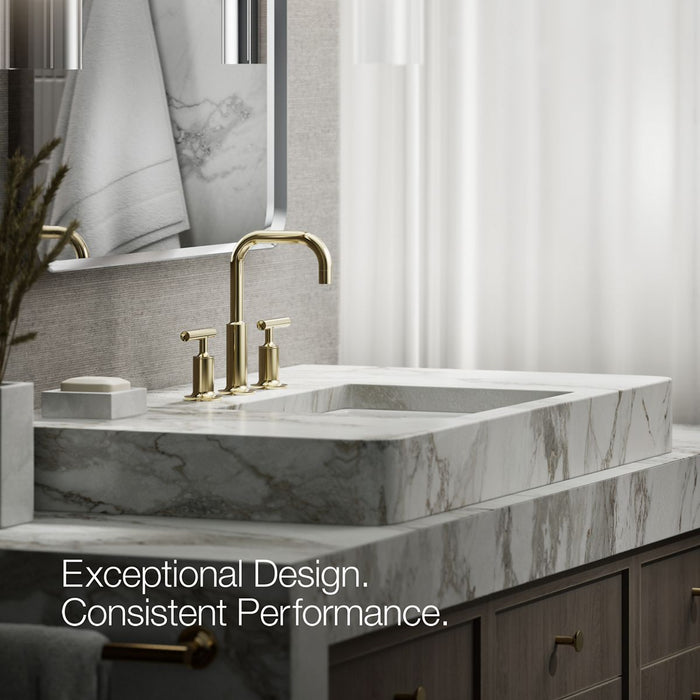 KOHLER Purist Widespread bathroom sink faucet with Lever handles, 1.2 gpm