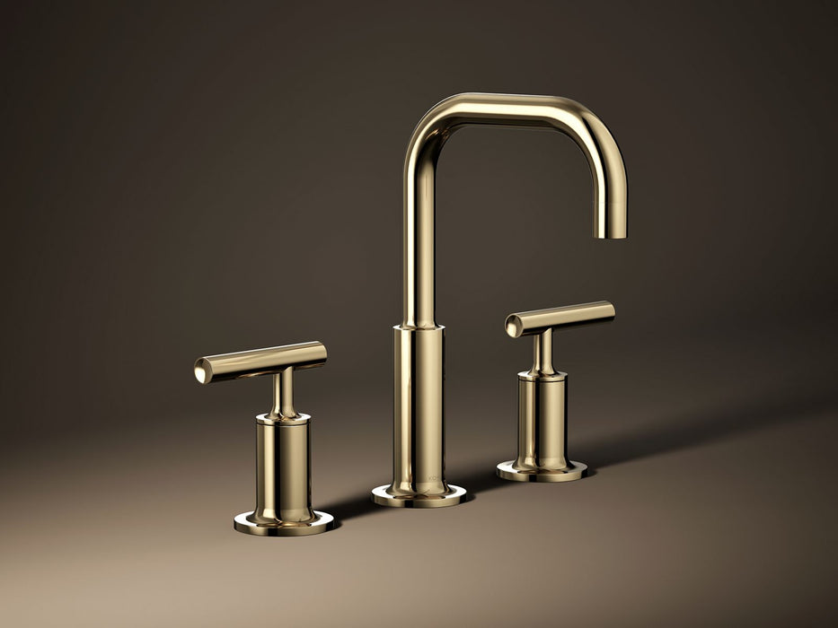 KOHLER Purist Widespread bathroom sink faucet with Lever handles, 1.2 gpm