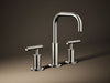 KOHLER K-14406-4 Purist Widespread bathroom sink faucet with Lever handles, 1.2 gpm, vibrant polished nickel - view 3